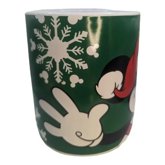 Christmas Mickey Mouse Coffee Mug Ceramic 24oz Disney Oversized Soup Cocoa - Picture 2 of 8